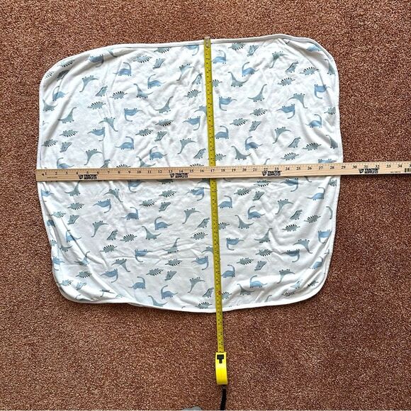 Baby Boy Blue Dinosaur Footie Blanket & Hat Bundle - Picture 4 of 5